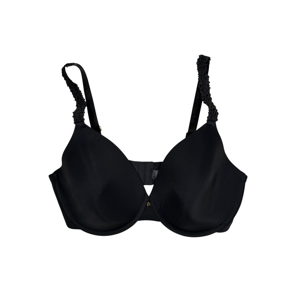 Natori Bra Women's 36DD Black Lace Straps Underwire Lightly Padded